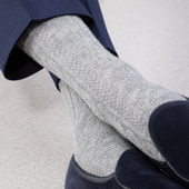 Gris Clair Torsades Super Solide Laine