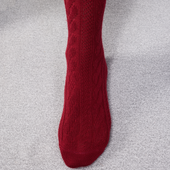 Rouge Grenat Torsades Super Solide Laine