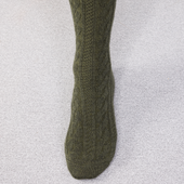 Vert Kaki Torsades Super Solide Laine