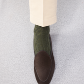 Vert Kaki Torsades Super Solide Laine