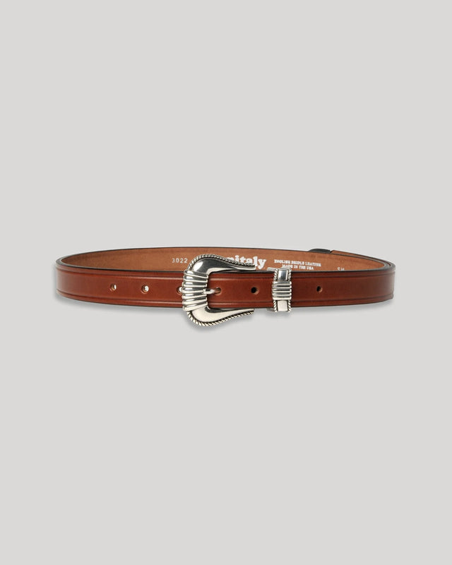 Extended 1 Creased Belt With 3 Pc Buckle Set Oakbark Monitaly