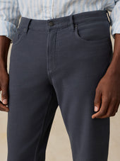Stretch Terry 5-Pocket Pant - Navy