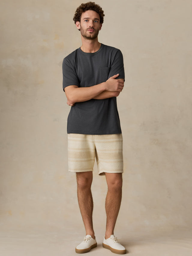 Whitewater Sweatshort - Ivory Desert Stripe