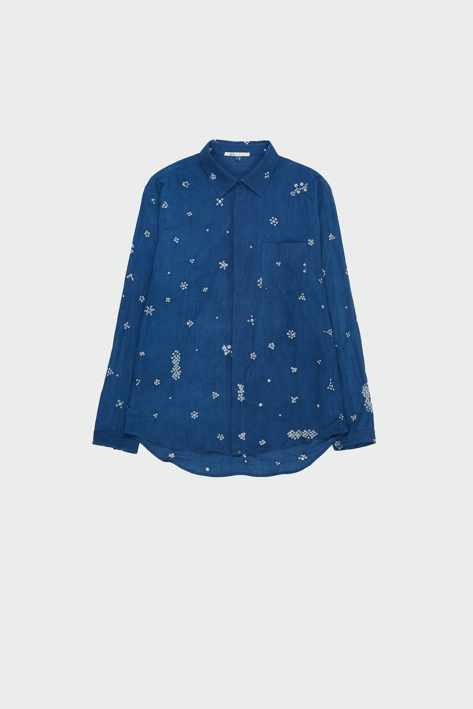 Medium Indigo Bandhani Sartorial Shirt