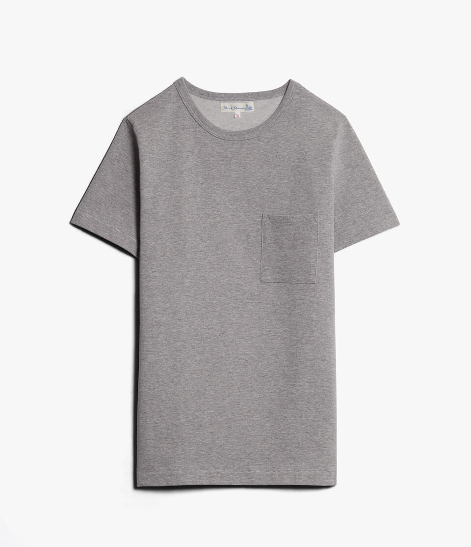 215p Loopwheeled Classic Fit Midweight Pocket T Shirt