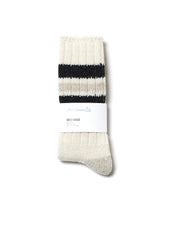 GOOD BASICS | Recycled Wool Socks | Nature/Charcoal