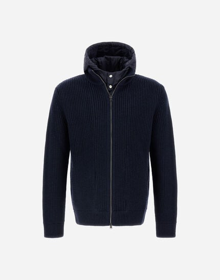 Ribbed Merino Wool G 5 And Nylon Chamonix Jacket