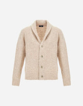 Cardigan In Melange Wool Blend