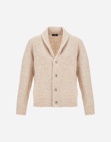 Cardigan In Melange Wool Blend