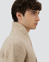 Cardigan In Melange Wool Blend
