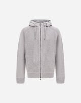 RESORT CARDIGAN IN STOCKING-STITCHED CARDED WOOL