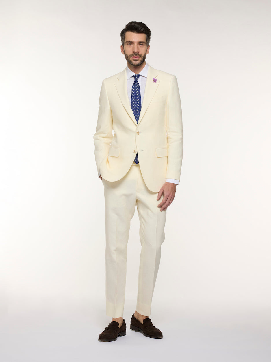 Abito Macbeth In Lino Bianco