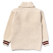 Striped Shawl Collar Cardigan