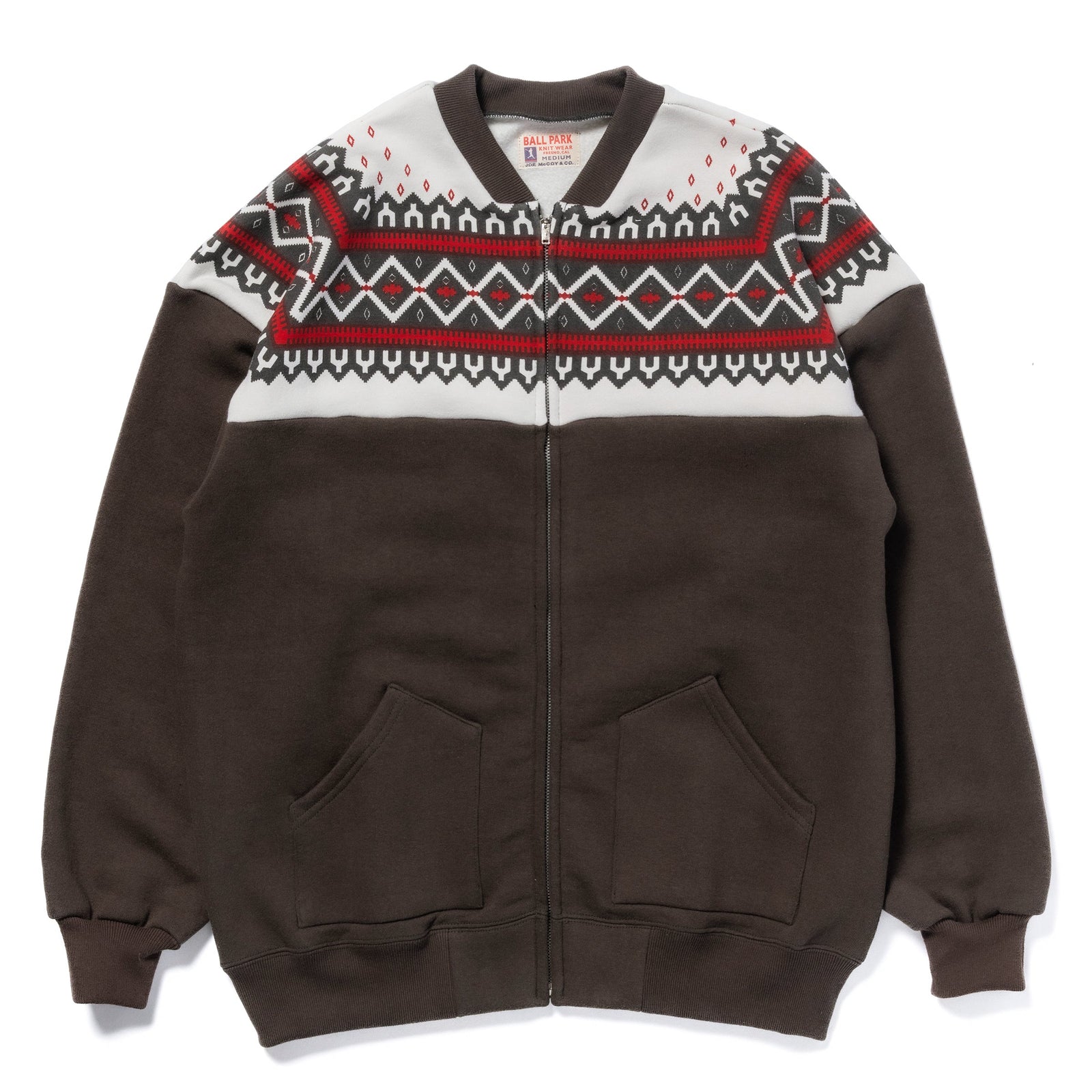 Printed Snow Pattern F Z Sweatshirt