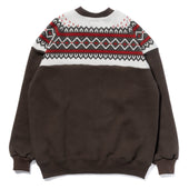 Printed Snow Pattern F Z Sweatshirt