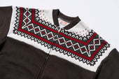 Printed Snow Pattern F Z Sweatshirt