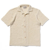 Cotton Knitted Button Up Shirt