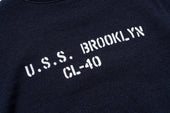 U S N Blue Wool Jersey U S S Brooklyn