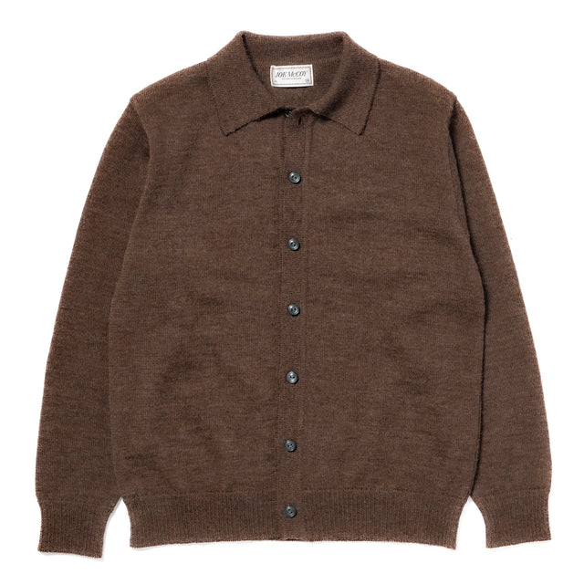 Alpaca Collar Knit Cardigan