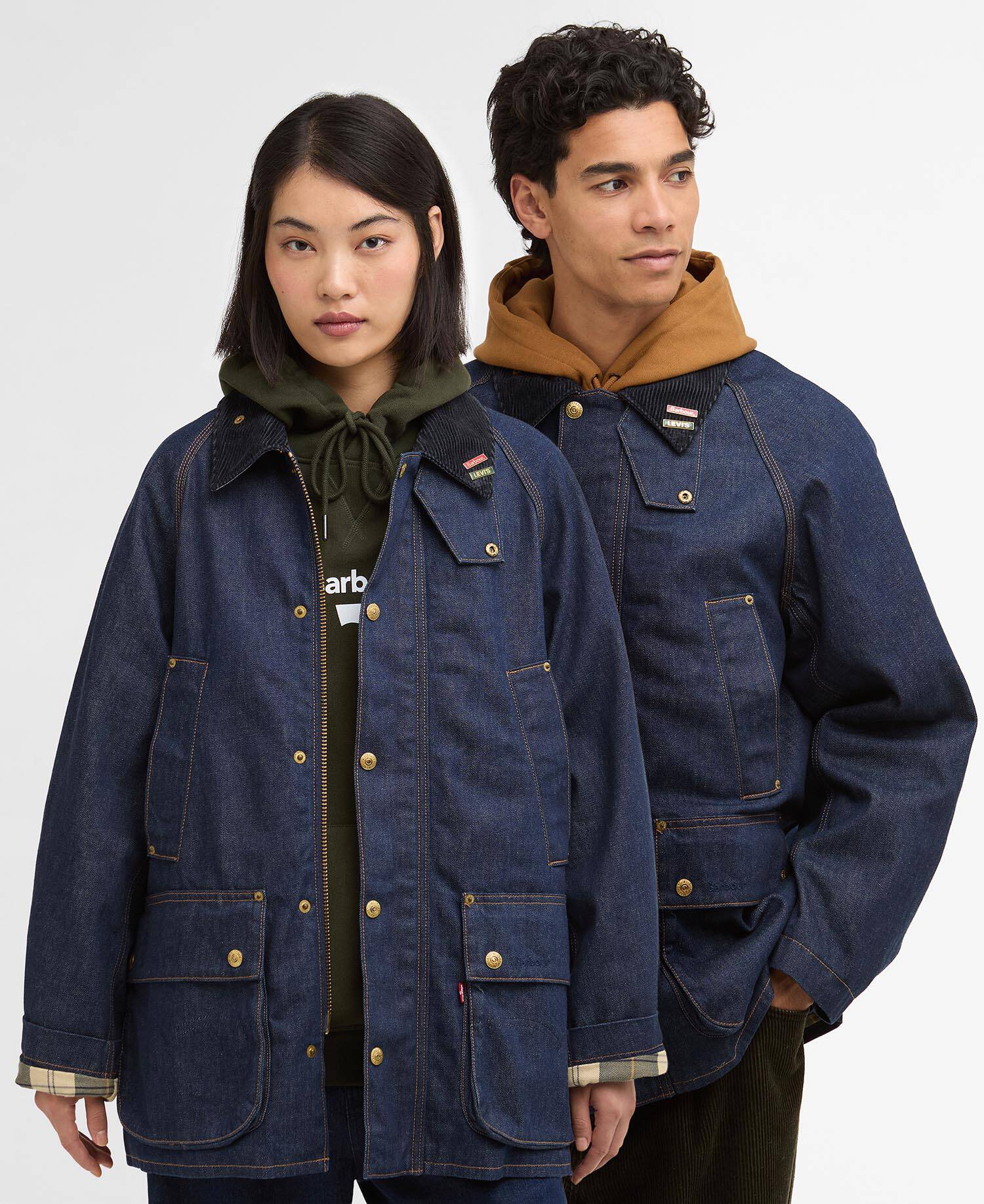 Barbour X Levi S Oversized Bedale Jacket