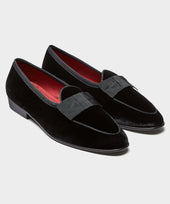 Baudoin & Lange Sagan Velvet Opera Shoe