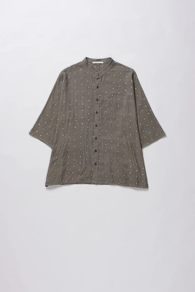 Organic Cotton Bandhani Shirt In