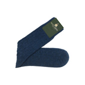 Bleu Acier Torsades Super Solide Laine