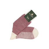 Neige Grenat Pied De Poule Super Solide Laine