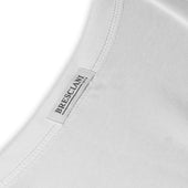 T Shirt Col V Blanc Coton