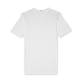 T Shirt Col Rond Blanc Coton Sea Island