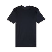 T Shirt Col Rond Bleu Coton Sea Island