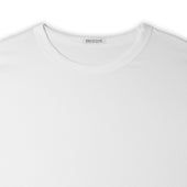 T Shirt Col Rond Blanc Coton Sea Island