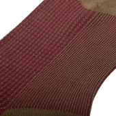 Marron Bordeaux Pied De Poule Fil D Cosse