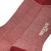 Cerise Beige Chevrons Fil D Cosse