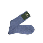 Bleu Acier Cachemire Soie