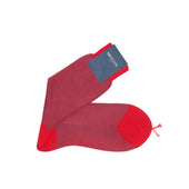 Rouge Bleu Ciel Chevrons Fil D Cosse