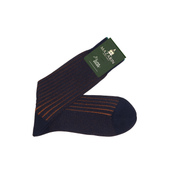 Bleu Nuit Orange Super Solide Fil D Cosse