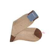 Marron Beige Pied De Poule Fil D Cosse