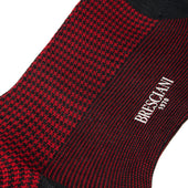 Gris Rouge Pied De Poule Fil D Cosse