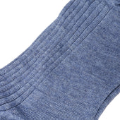 Bleu Acier Cachemire Soie