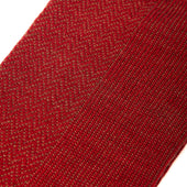 Rouge Grenat Taupe Chevrons Super Solide Laine Mazarin X Scavini