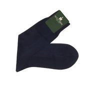 Bleu Marine Voile De Coton
