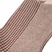 Beige Chocolat Pied De Poule Super Solide Fil D Cosse