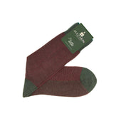 Kaki Bordeaux Chevrons Super Solide Fil D Cosse