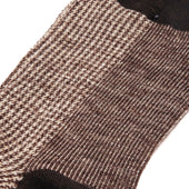 Marron Beige Pied De Poule Lin Mazarin X Scavini
