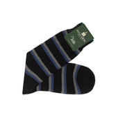 Noir Gris Bleu Coton