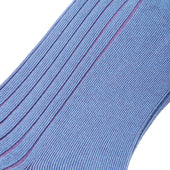 Bleu Ciel Framboise Super Solide Fil D Cosse