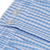 Cale On Ciel Et Blanc Motif Vichy Coton