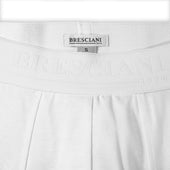 Boxer Bresciani Blanc Coton Sea Island