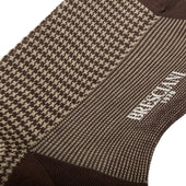 Chocolat Beige Pied De Poule Fil D Cosse
